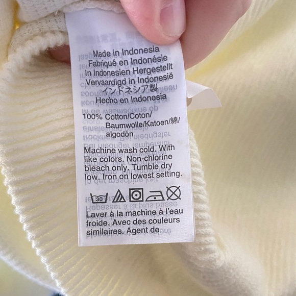 Texture & Thread | Off White Textured Seamed Henley Top - Picture 11 of 11